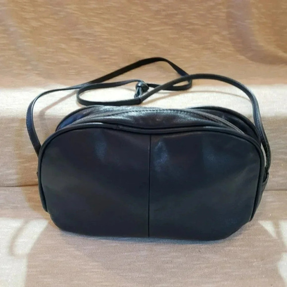 Vintage Blue leather small crossbody‎ - Picture 2 of 7